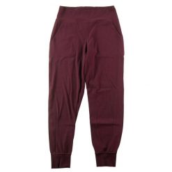 Second life - Legginsy damskie krótkie bordeaux - Jak nowy. Czerwone legginsy damskie LULULEMON, bez wzorów, z materiału. Za 170.36 zł.