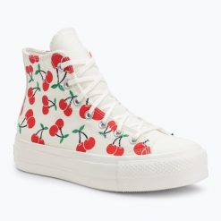Trampki damskie Converse Chuck Taylor All Star Lift Platform Cherries Hi. Brązowe trampki i tenisówki damskie Converse, bez wzorów, bez zapięcia. Za 249.99 zł.