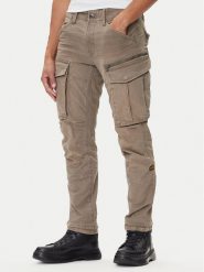 G-Star Raw Spodnie materiałowe Rovic Zip 3D D02190-E172 Beżowy Tapered Fit. Brązowe spodnie materiałowe męskie G-Star Raw, bez wzorów, z bawełny. Za 539.99 zł.