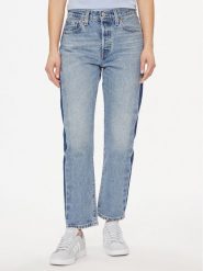 Levi's® Jeansy 501® 36200-0316 Niebieski Cropped Fit. Niebieskie jeansy damskie bez wzorów, z bawełny. Za 319.99 zł.