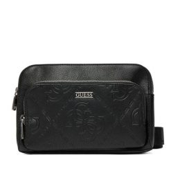 Saszetka Guess. Czarne saszetki i nerki męskie Guess, z aplikacjami. Za 419.99 zł.