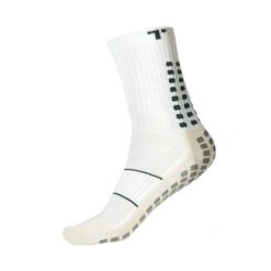 Męskie Cienkie Skarpety Piłkarskie. Białe skarpety męskie Trusox, bez wzorów, z materiału. Za 258.99 zł.