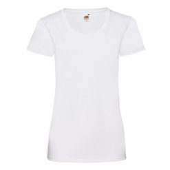 Koszulka Damska Valueweight. Białe bluzki damskie fruit of the loom, s, bez wzorów, sportowe, bez kołnierzyka, bez ramiączek. Za 26.99 zł.