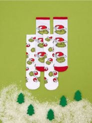 Skarpetki 2 pack Grinch - wielobarwny. Skarpetki damskie Sinsay, bez wzorów. Za 12.99 zł.
