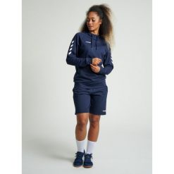 Bluza sportowa z kapturem damska Hummel Go Cotton Hoodie Woman. Szare bluzy damskie Hummel, na wiosnę, l, z aplikacjami, z bawełny, sportowe, bez ramiączek, z kapturem. Za 183.20 zł.