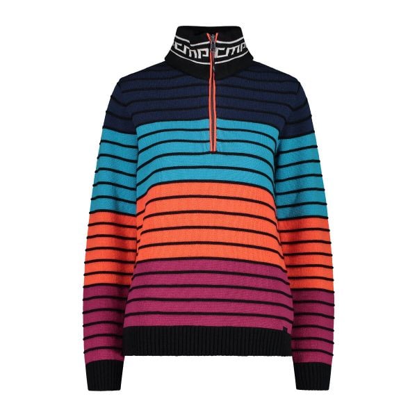 Sweter damski CMP. Brązowe swetry nierozpinane damskie Campagnolo, m, bez wzorów, z poliamidu, bez kołnierzyka, bez ramiączek. Za 288.50 zł.