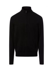 Nils Sundström Męski kardigan Mężczyźni Bawełna czarny jednolity, XXXL. Czarne swetry męskie Nils Sundström, m, bez wzorów, z bawełny, bez kołnierzyka, bez ramiączek. Za 249.95 zł.