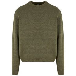 Sweter oversize Urban Classics Chunky. Zielone swetry męskie Urban Classics, m, bez wzorów, bez kołnierzyka, bez ramiączek. Za 229.00 zł.