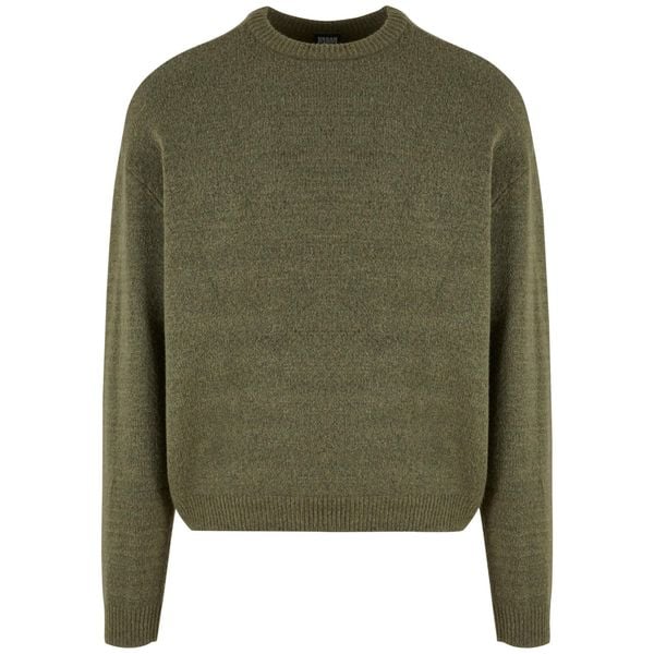 Sweter oversize Urban Classics Chunky. Zielone swetry męskie Urban Classics, m, bez wzorów, bez kołnierzyka, bez ramiączek. Za 229.00 zł.