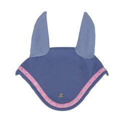 Czapka dla konia QHP Rosalynn. Niebieskie czapki damskie QHP, bez wzorów, eleganckie. Za 139.50 zł.