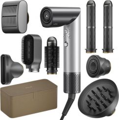 Suszarka do Włosów MOVA Master 10 Luna Srebrna Zestaw 8 Nasadek NTC 1600W. Szare suszarki do włosów Mova. Za 1,297.83 zł.