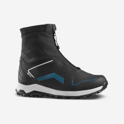 Buty turystyczne męskie Quechua SH900 Pro mountain Mid wodoodporne. Niebieskie buty zimowe męskie QUECHUA, na zimę, bez wzorów, bez obcasa, bez zapięcia. Za 599.99 zł.