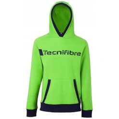 Męska bluza z kapturem Tecnifibre Fleece Hoodie. Zielone bluzy męskie TECNIFIBRE, m, bez wzorów, z kapturem. W wyprzedaży za 99.99 zł.