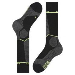 Podkolanówki Falke SK Energizing Wool. Czarne skarpety męskie Falke, bez wzorów. Za 193.00 zł.
