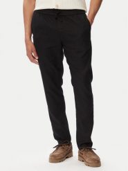 Tommy Hilfiger Chinosy Harlem MW0MW42336 Czarny Regular Fit. Czarne eleganckie spodnie męskie Tommy Hilfiger, bez wzorów, ze lnu. Za 529.99 zł.
