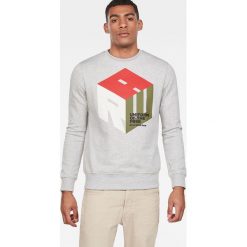 G-Star Raw - Bluza. Szare bluzy męskie G-Star Raw, m, bez wzorów, z bawełny, bez ramiączek, bez kaptura. W wyprzedaży za 239.90 zł.