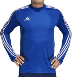 Adidas Bluza piłkarska Tiro 19 Training Top M niebieska r. XL (DT5277). Niebieskie bluzy męskie Adidas, m, bez wzorów, bez ramiączek, bez kaptura. Za 136.44 zł.