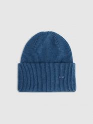 4F Czapka beanie uniseks - granatowa Uniwersalny. Niebieskie czapki męskie 4F, na zimę, bez wzorów, z materiału. Za 69.99 zł.
