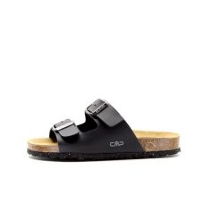 Klapki damskie CMP ECO THALITHA. Czarne klapki damskie CMP, bez wzorów, sportowe, bez obcasa, bez zapięcia. Za 129.99 zł.