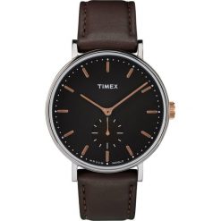 Timex - Zegarek TW2R38100. Brązowe zegarki męskie Timex, bez wzorów, z materiału, szklane. W wyprzedaży za 359.90 zł.