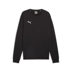 Bluza sportowa męska Puma B23614. Czarne bluzy sportowe męskie Puma, m, bez wzorów, bez kaptura, do piłki nożnej. Za 164.00 zł.