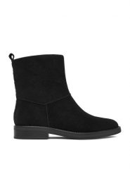 Lasocki Botki CEO-B2921-01R LSCK Czarny. Czarne botki damskie Lasocki, bez wzorów, ze skóry, bez obcasa, na płaskiej podeszwie, bez zapięcia. Za 269.99 zł.
