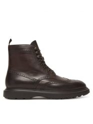 Polo Ralph Lauren Trzewiki 811974131001 Brązowy. Brązowe botki męskie Polo Ralph Lauren, bez wzorów, ze skóry, bez obcasa, bez zapięcia. Za 1,699.00 zł.