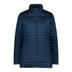 Kurtka damska turystyczna CMP 35Z7986. Niebieskie kurtki sportowe damskie CMP, l, bez wzorów, bez ramiączek, bez kaptura, trekkingowe. W wyprzedaży za 293.99 zł.