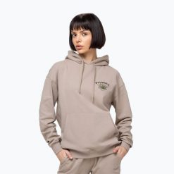 Bluza damska Pitbull Bullets & Blooms Hooded. Brązowe bluzy damskie PITBULL, m, bez wzorów, z bawełny, bez ramiączek, bez kaptura. Za 229.99 zł.