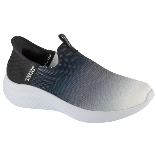 Buty sportowe Sneakersy damskie, Slip-Ins Ultra Flex 3.0 - Beauty Blend. Białe obuwie sportowe damskie Skechers, bez wzorów, bez zapięcia, trekkingowe, Skechers Sport. Za 339.99 zł.