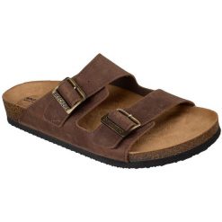 Sandały męskie Skechers Aidan Westmont. Brązowe sandały męskie Skechers, bez wzorów, ze skóry, bez zapięcia. Za 490.00 zł.