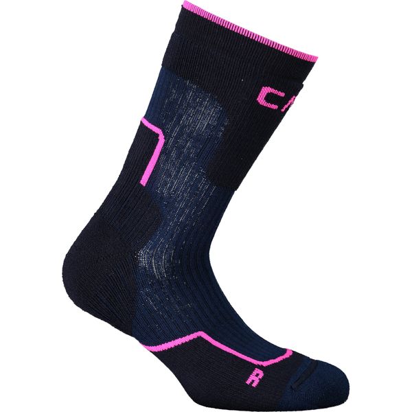 Skarpety trekkingowe CMP WOOL MID. Fioletowe skarpetki damskie CMP, bez wzorów, z elastanu. Za 47.99 zł.
