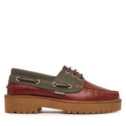 Półbuty Barbour. Brązowe półbuty damskie Barbour, bez wzorów, bez obcasa, na płaskiej podeszwie, bez zapięcia. Za 699.99 zł.