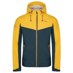 Męska kurtka sportowa Loap Ulteo żółta. Żółte kurtki sportowe męskie ZSPORT, na jesień, l, bez wzorów, bez kaptura, trekkingowe. Za 258.99 zł.