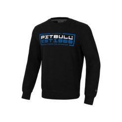 Bluza męska Pitbull z kapturem In Blue. Czarne bluzy męskie PITBULL, m, bez wzorów, z kapturem, na fitness i siłownię. W wyprzedaży za 179.00 zł.