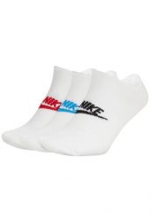 SKARPETY Nike Sportswear Everyday Essential No Show Socks 3 Pairs. Białe skarpety męskie Nike, bez wzorów, z materiału. Za 190.00 zł.