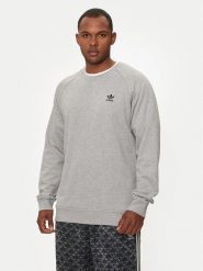 Adidas Bluza Trefoil Essentials IX7677 Szary Regular Fit. Szare bluzy męskie Adidas, m, bez wzorów, z bawełny, bez ramiączek, bez kaptura. Za 189.99 zł.