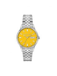 Trussardi Zegarek R2453141013 Żółty. Żółte, analogowe zegarki męskie TRUSSARDI, bez wzorów. Za 559.99 zł.