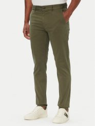 BOSS Chinosy Chino_slim 50510933 Zielony Regular Fit. Zielone eleganckie spodnie męskie Boss, bez wzorów, z bawełny. Za 549.99 zł.
