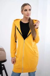 Bluza sukienkowa z kapturem musztardowa. Bluzy damskie KESI, l, bez wzorów, z bawełny, bez ramiączek, z kapturem. Za 234.40 zł.