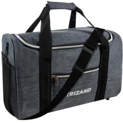 Torba do Samolotu Bagaż Podręczny 40x20x25 Podróżna Bagaż Podróżny Sportowa. Szare torby na ramię męskie TRIZAND, z materiału, do ręki, duże. Za 46.90 zł.