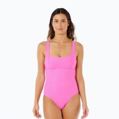 Strój kąpielowy jednoczęściowy damski Rip Curl Premium Surf D-Dd. Czerwone stroje kąpielowe damskie Rip Curl, xs, bez wzorów, z elastanu. Za 239.99 zł.