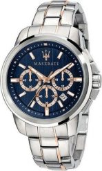 Zegarek Maserati Zegarek Męski Maserati R8873621008 ( 44 mm). Zegarki męskie maserati, bez wzorów. Za 686.44 zł.