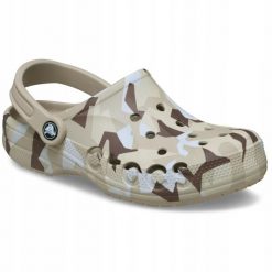 Chodaki Klapki Unisex Baya Seasonal Printed 206230 Clog 36-37. Białe klapki męskie Crocs, bez wzorów, z materiału, bez zapięcia. Za 179.99 zł.