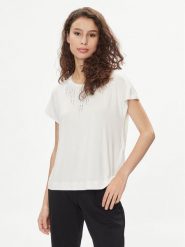 Liu Jo T-Shirt TA4194 JS360 Écru Regular Fit. T-shirty damskie Liu Jo, m, bez wzorów, z wiskozy, bez kołnierzyka, bez ramiączek. Za 329.99 zł.