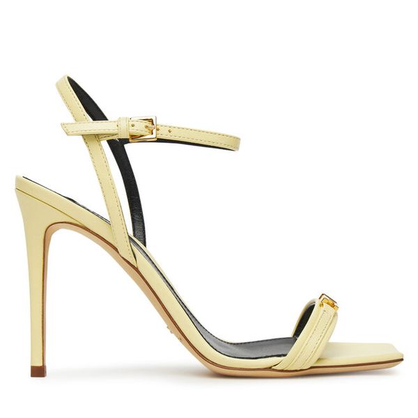 Sandały Elisabetta Franchi. Żółte sandały damskie Elisabetta Franchi, bez wzorów, bez obcasa, na szpilce, bez zapięcia. Za 2,329.00 zł.