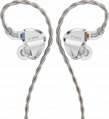 Słuchawki FiiO JH5 silver - Hybrydowe IEM 1x DD 4x BA. Szare słuchawki dokanałowe FiiO. Za 499.00 zł.