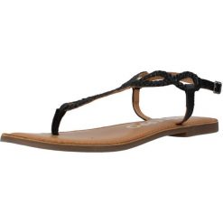 Sandały damskie Gioseppo MERIGNAS (69111-P-Black). Czarne sandały damskie Gioseppo, bez wzorów, bez obcasa, bez zapięcia. Za 179.00 zł.