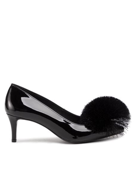 GINO ROSSI Czółenka Rumia DCH949-AB3-0600-9900-0 Czarny. Czarne czółenka damskie Gino Rossi, bez wzorów, z lakierowanej skóry, bez obcasa, bez zapięcia. Za 469.90 zł.