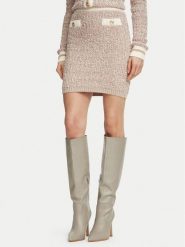 Guess Spódnica mini 0000306227972 Beżowy Regular Fit. Brązowe spódnice damskie Guess, m, z aplikacjami, mini. Za 434.99 zł.